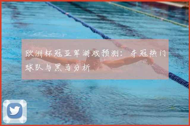 欧洲杯冠亚军游戏预测:夺冠热门球队与黑马分析